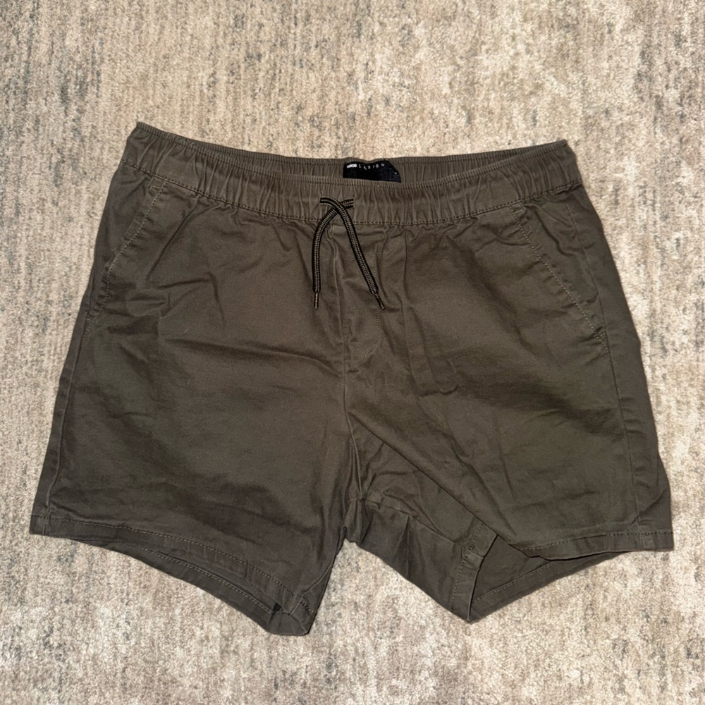 ASOS Khaki Drawstring Shorts